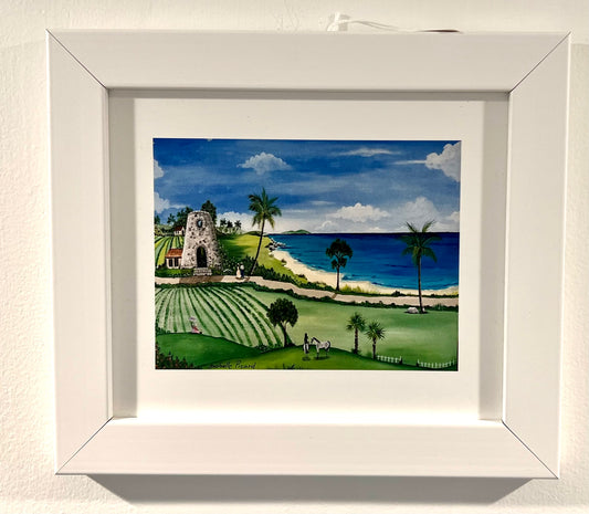 "Picnic at the sugar mill" framed print by artist Isabelle Picard